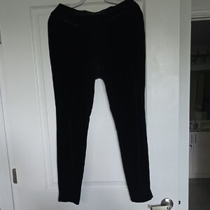 Dalia Black Velvet Pull On Pants